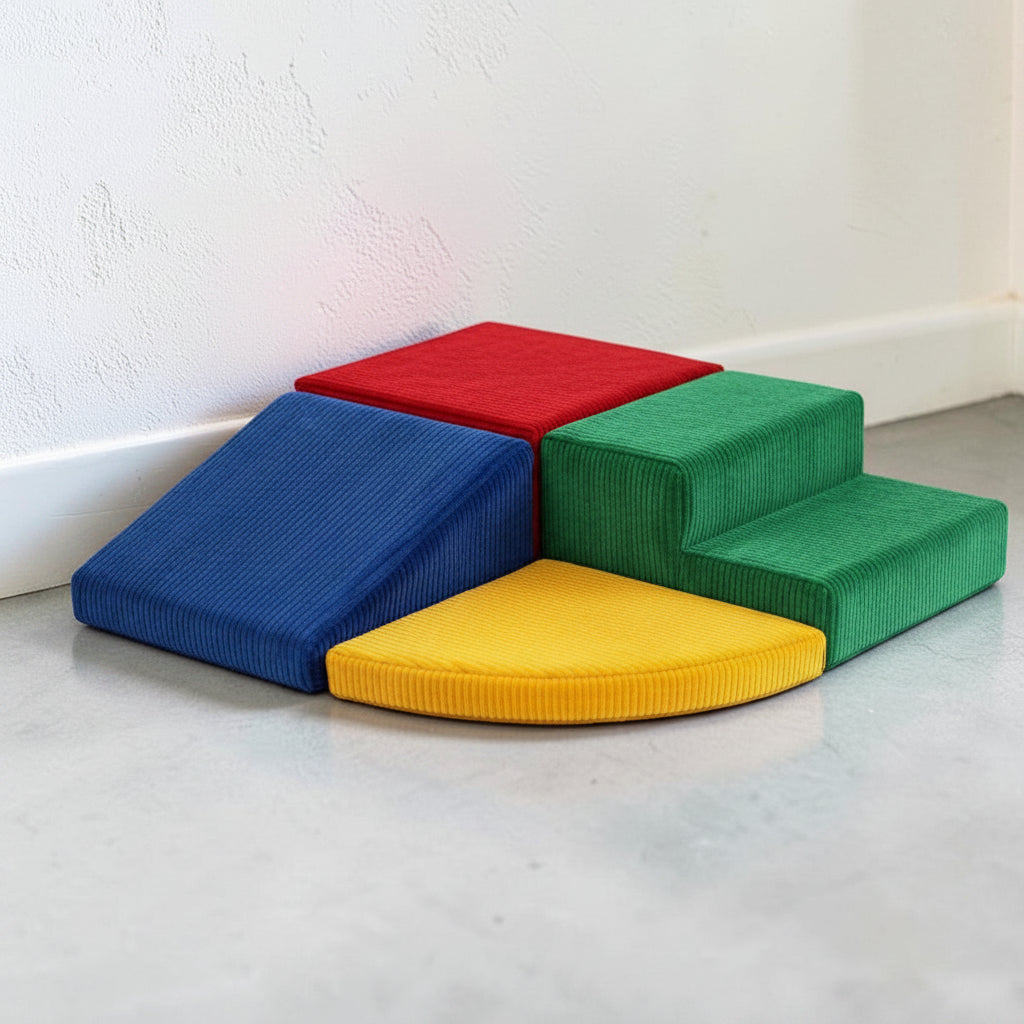 Set de Espuma Primeros Pasos: set Primeros Pasos en colores azul, rojo, verde y amarillo