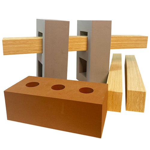 Bloques de Construcción Goma EVA 100 Piezas: bloques y piezas de construcción de goma EVA mostrados aislados